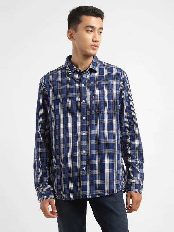 Men's Checkered Slim Fit ShirtTravel Shirts