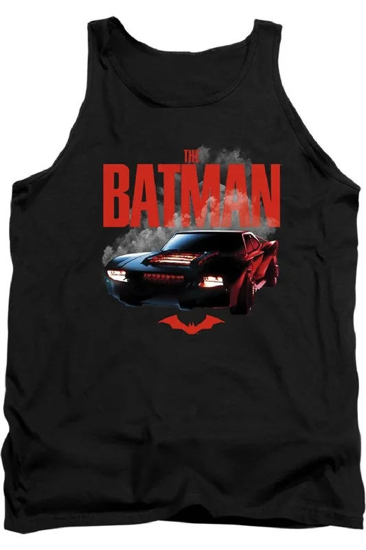 Running teeThe Batman (2022) Batmobile Adult Tank Top