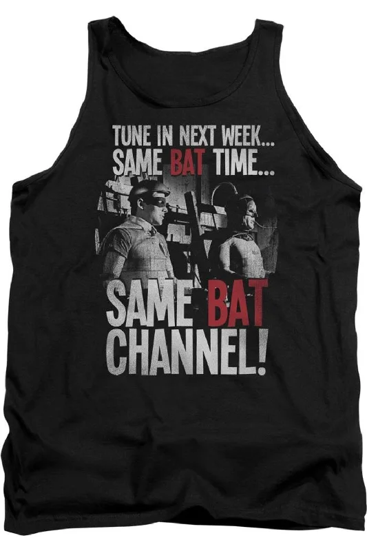 Gym vestBatman Classic Tv Bat Channel Adult Tank Top