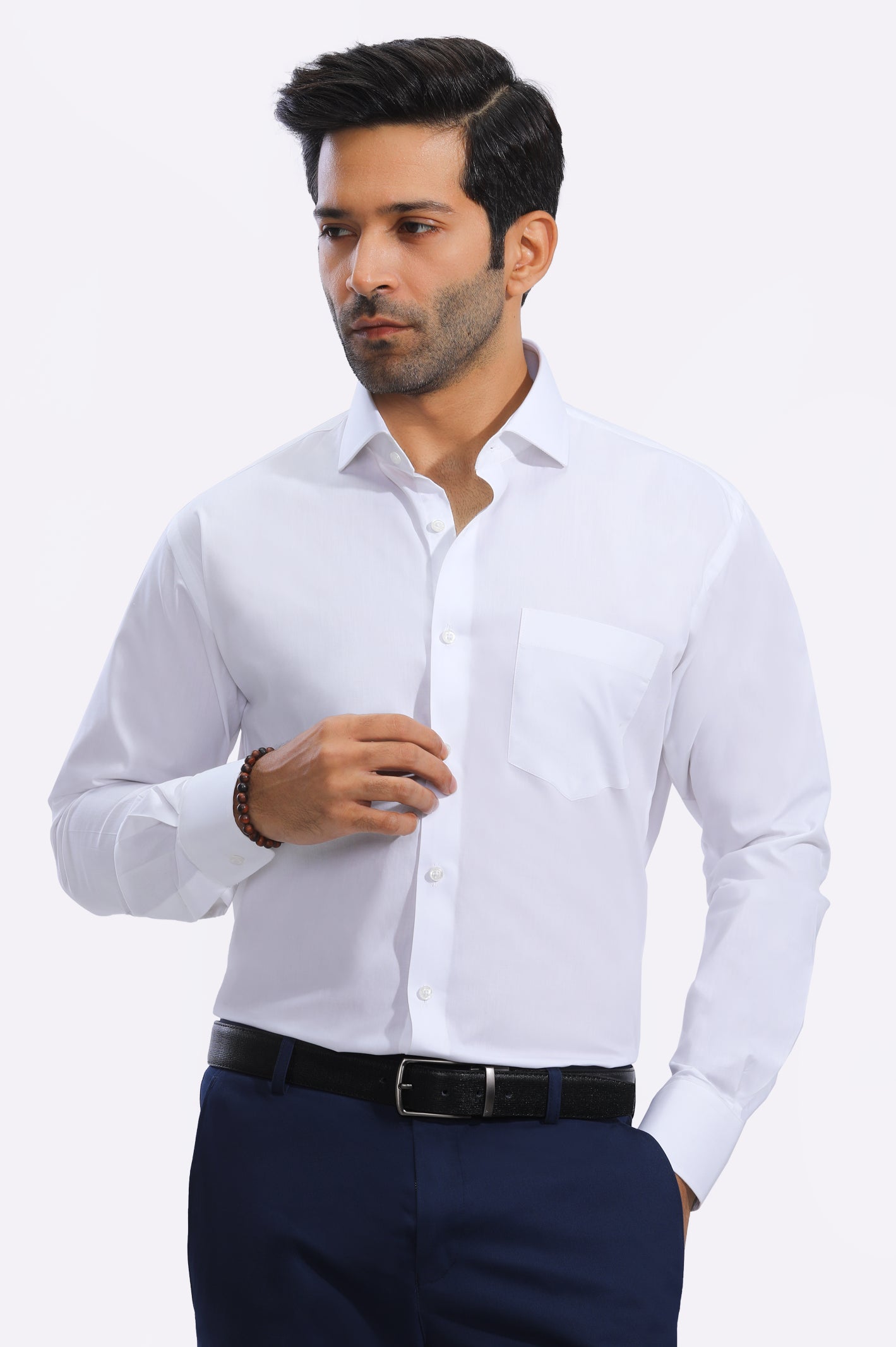 White Plain Formal ShirtVelvet Shirts