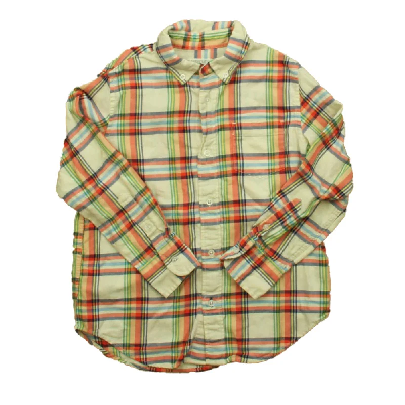 Crewcuts Boys Ivory | Red Plaid Button Down Long Sleeve