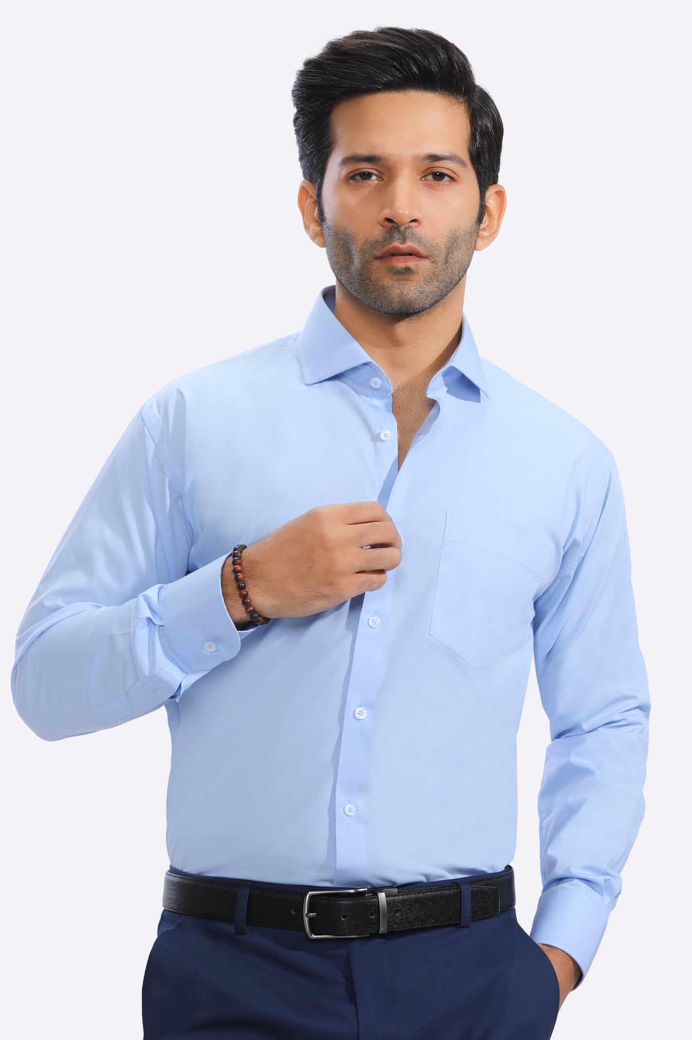 Sky Blue Plain Formal ShirtArtist Shirts