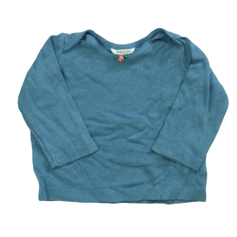 Boden Girls Blue Long Sleeve T-Shirt