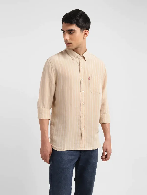 Men's Striped Slim Fit ShirtRetro Shirts