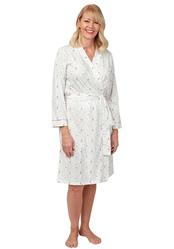 Marlon Floral Belted Robe, Pink