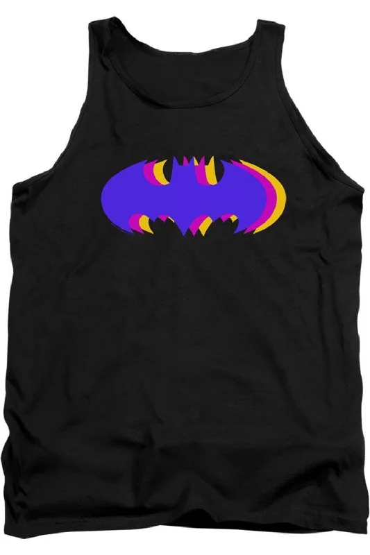 High-visibility teeBatman Tri Colored Symbol Adult Tank Top