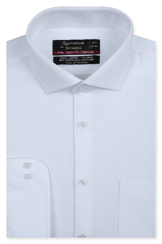 White Plain Formal Men ShirtSports Team Shirts