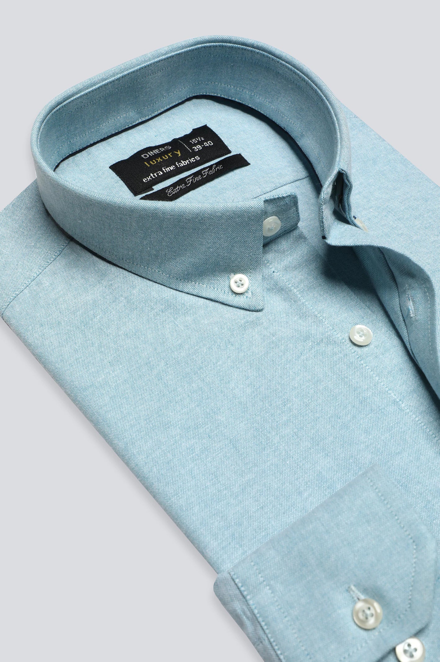 Green Textured Formal ShirtRelaxed Fit Shirts