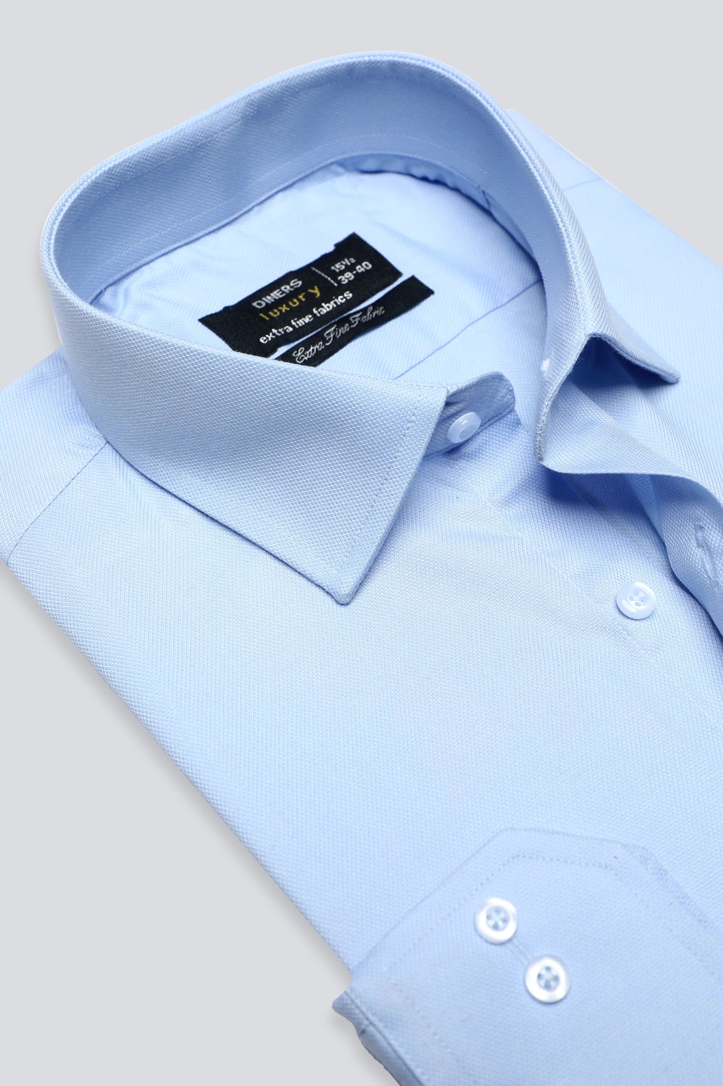 Sky Blue Dobby Textured Formal ShirtStreetwear Shirts