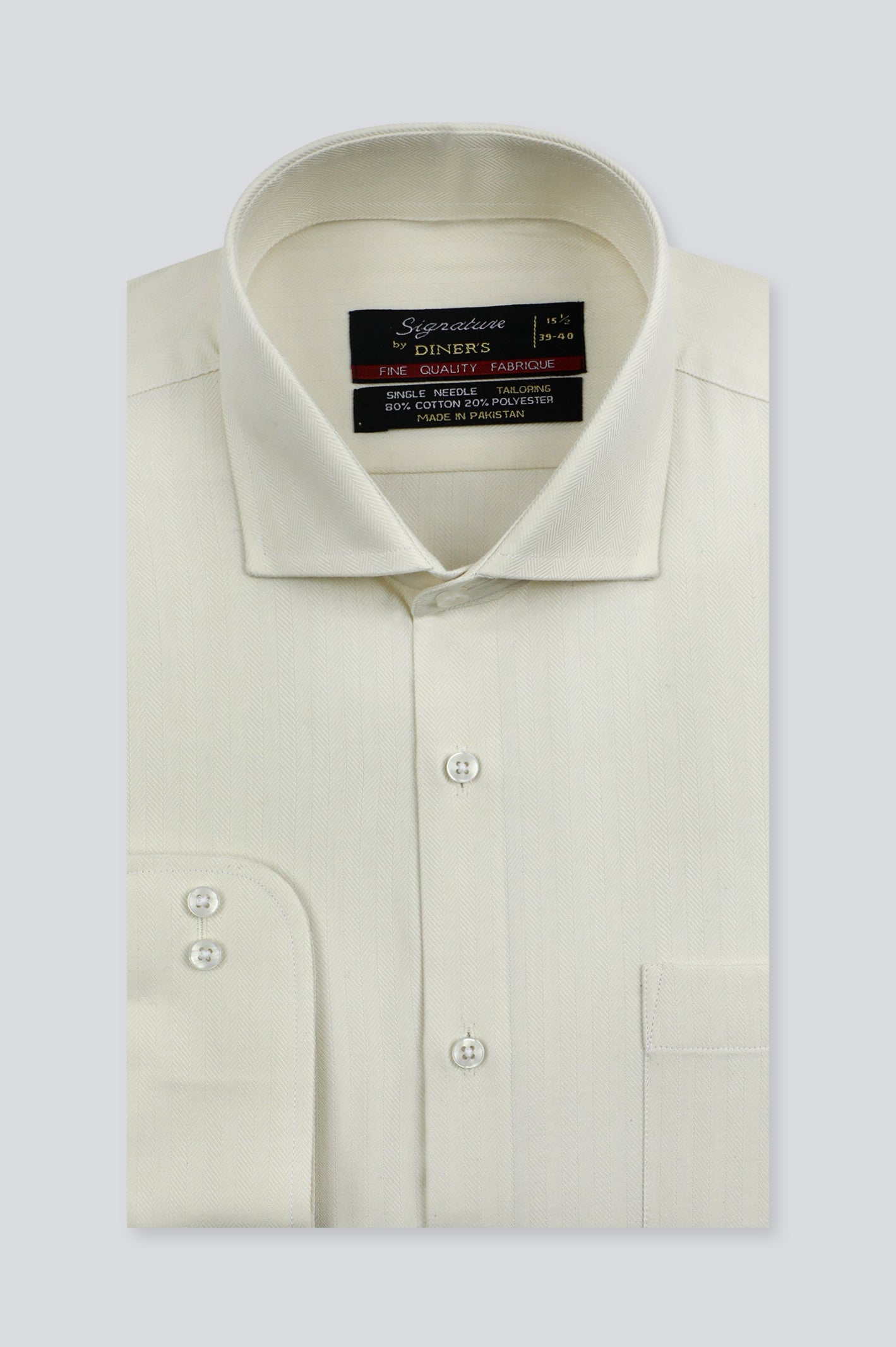 Cream Plain Formal Man ShirtLimited Edition Shirts