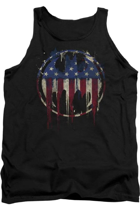 Compression tankBatman Bleeding Signal Adult Tank Top