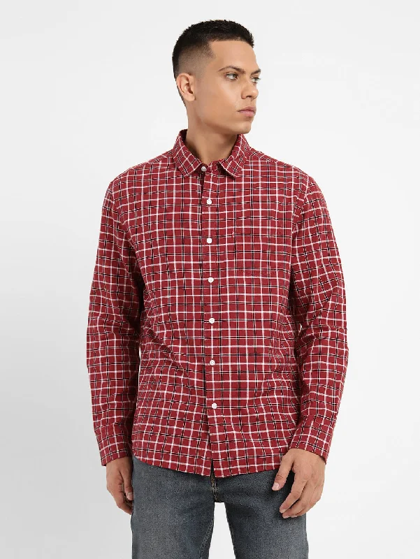 Men's Checkered Slim Fit ShirtRayon Shirts