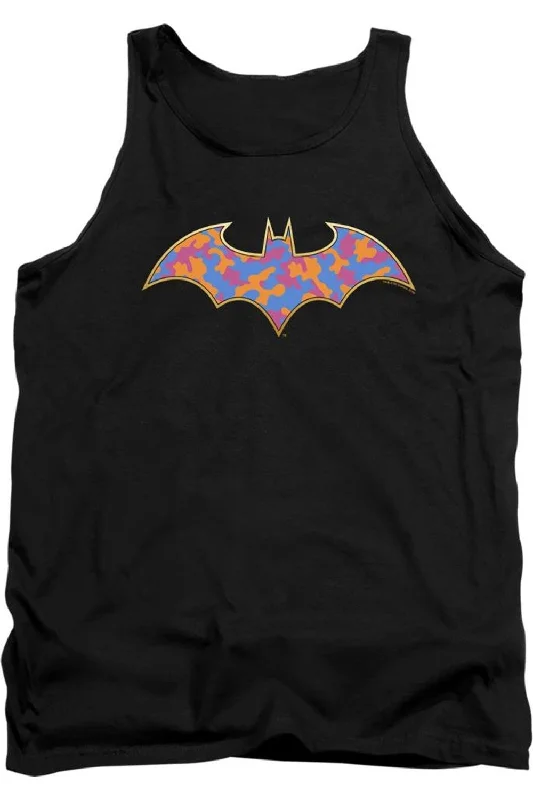 Cycling teeBatman Gold Camo Adult Tank Top