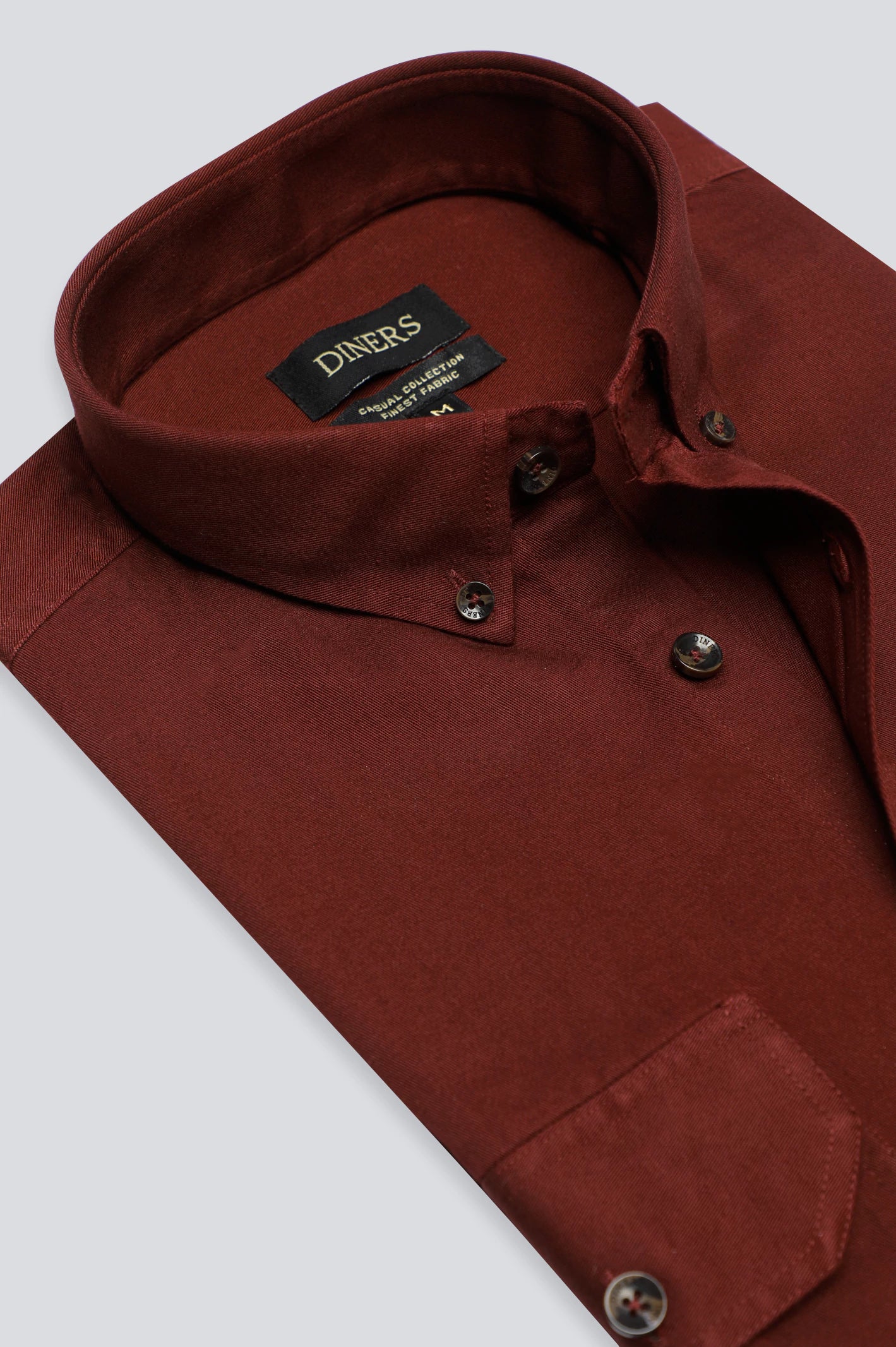 Maroon Twill Textured Casual ShirtCropped Shirts