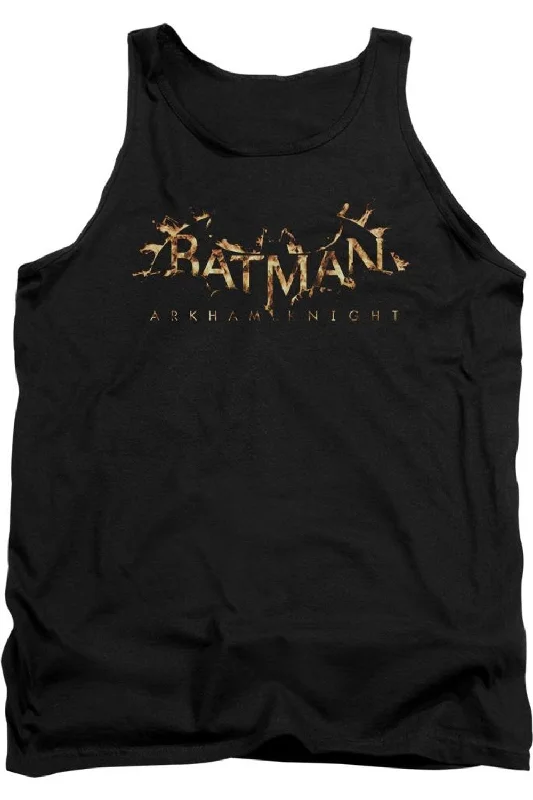 Hiking tankBatman Arkham Knight Ak Flame Logo Adult Tank Top