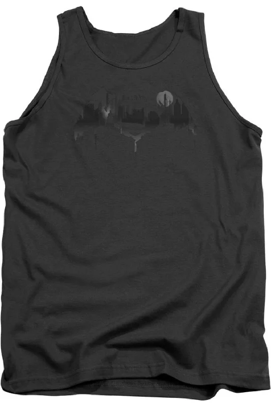 Gym jacketBatman V Superman Cityscape Logo Adult Tank Top