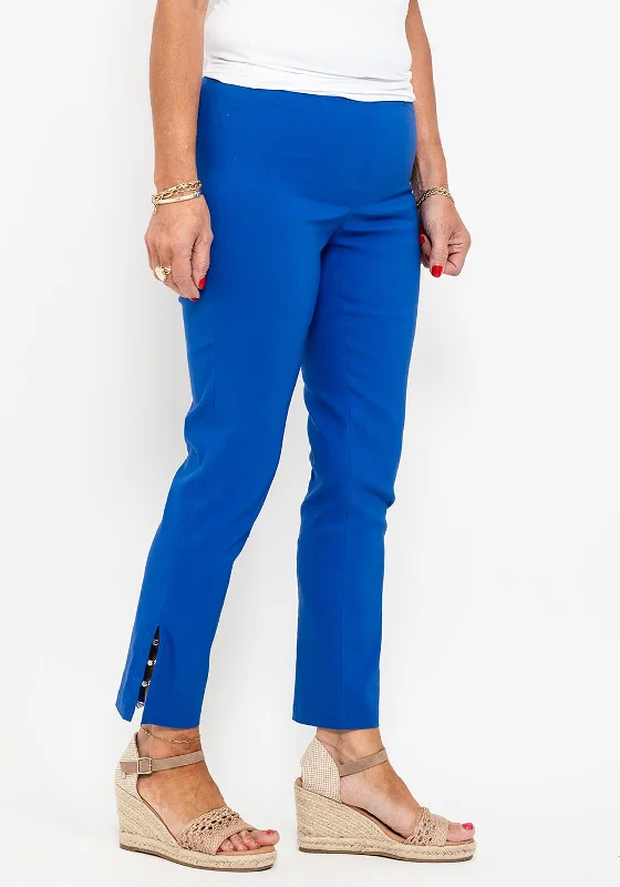 Robell Rose 09 Ankle Grazer Slim Trousers, Royal Blue