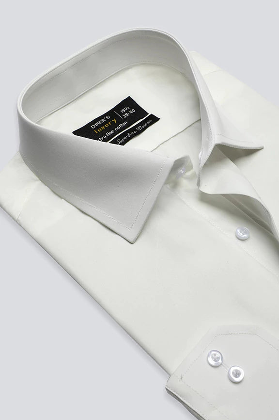 White Plain Formal ShirtSequined Shirts