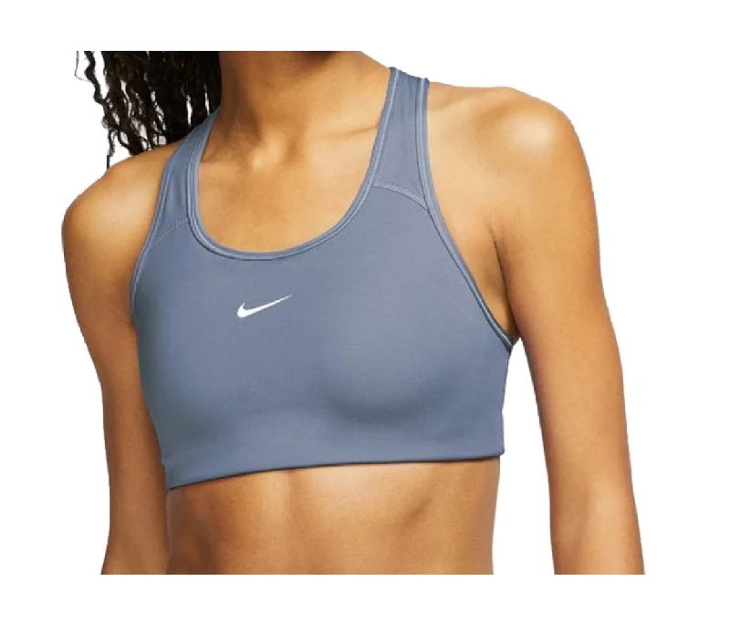 Mesh hoodieNike Women's 1-Piece Pad Medium Impact Sports Bra, Navy Blue, Small