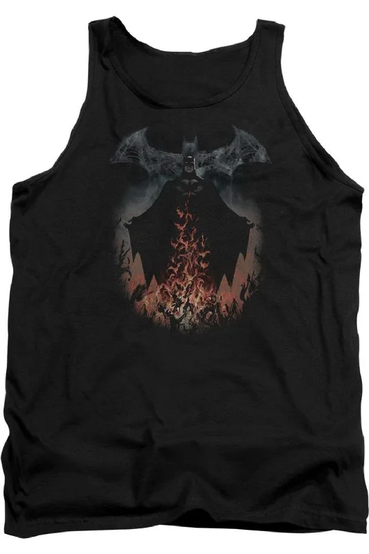 Sports hoodieBatman Smoke & Fire Adult Tank Top