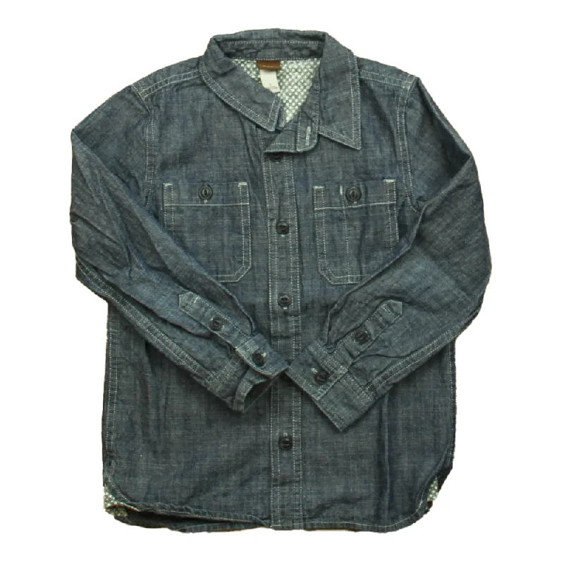 Tea Boys Denim Button Down Long Sleeve