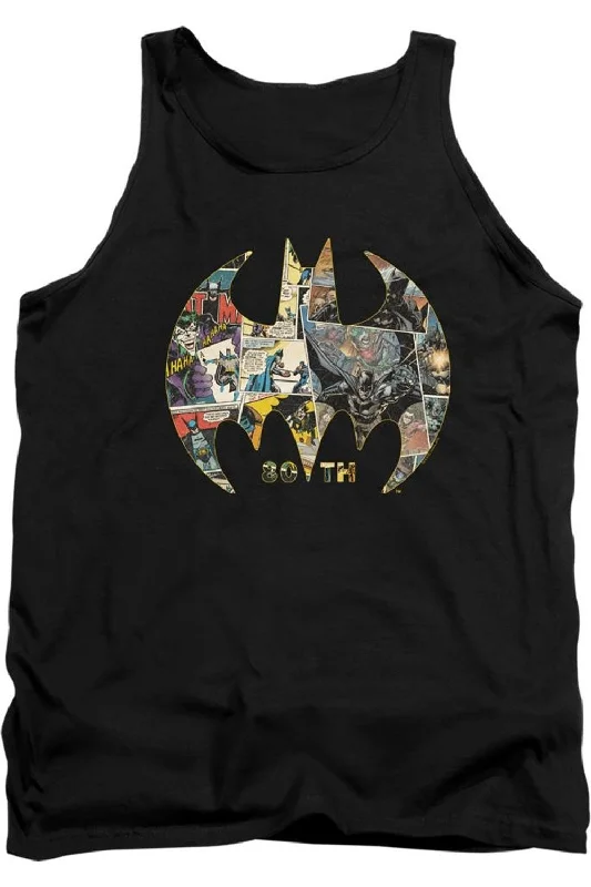 Outdoor tankBatman 80th Shield Adult Tank Top