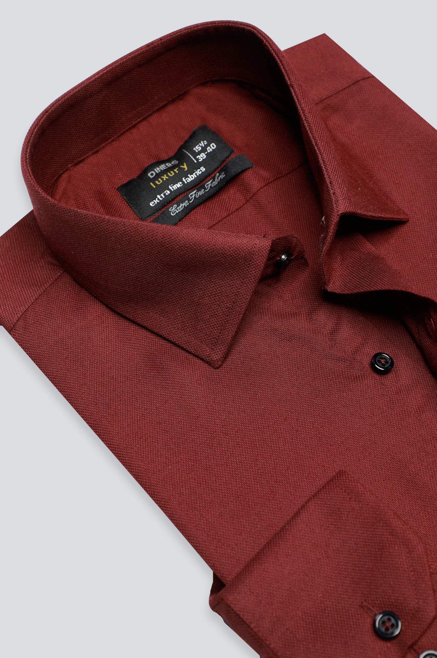 Maroon Dobby Textured Formal ShirtStudded Shirts