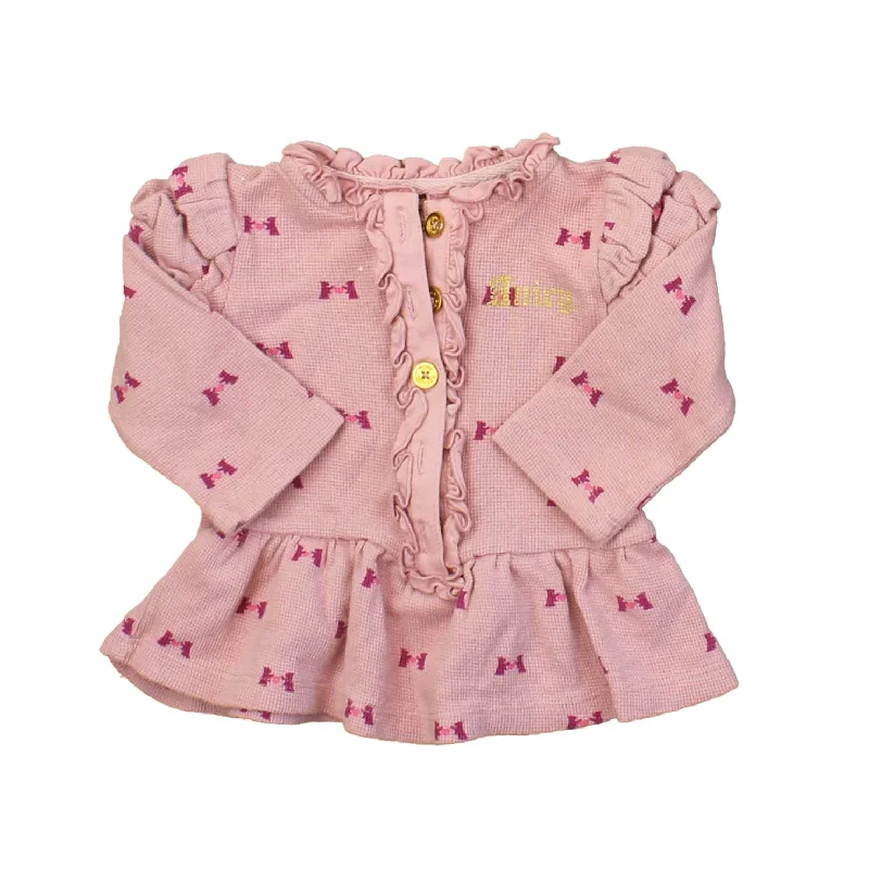 Juicy Couture Girls Pink Long Sleeve Shirt