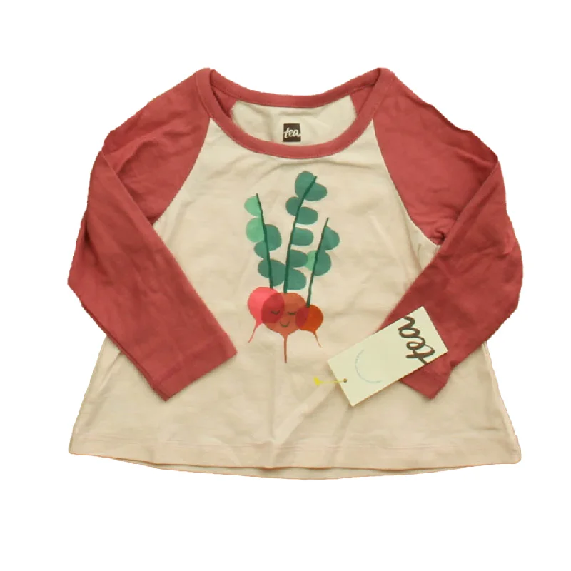 Tea Girls Pink Radish Long Sleeve T-Shirt