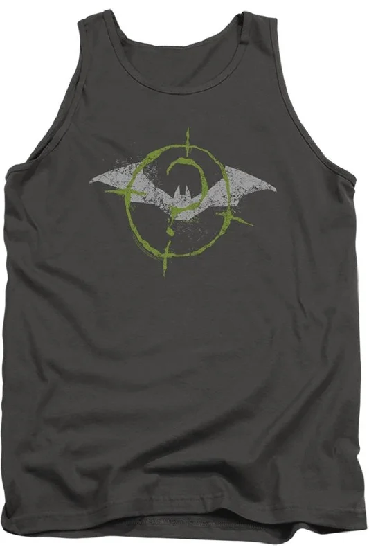 Sports teeThe Batman (2022) Scribbles Bat Logo Adult Tank Top