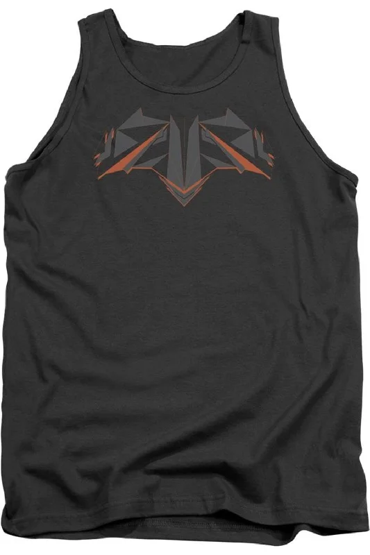 Trail vestBatman V Superman Tech Bat Logo Adult Tank Top