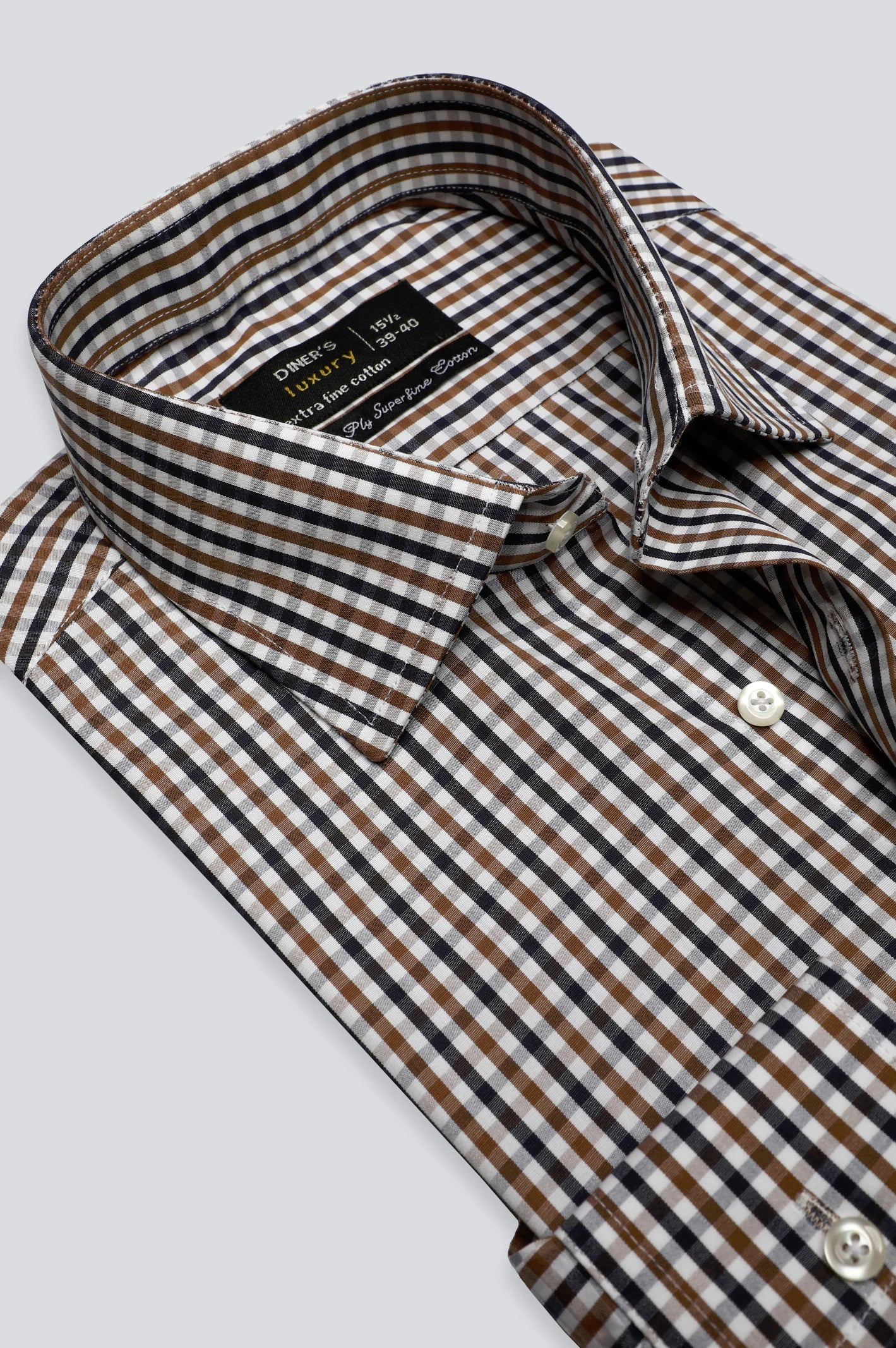 Multicolor Mini-Check Formal ShirtPocket Shirts