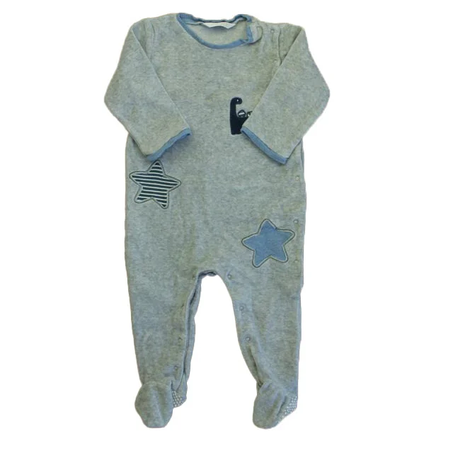 Mayoral Boys Gray | Blue Dinosaur Long Sleeve Outfit