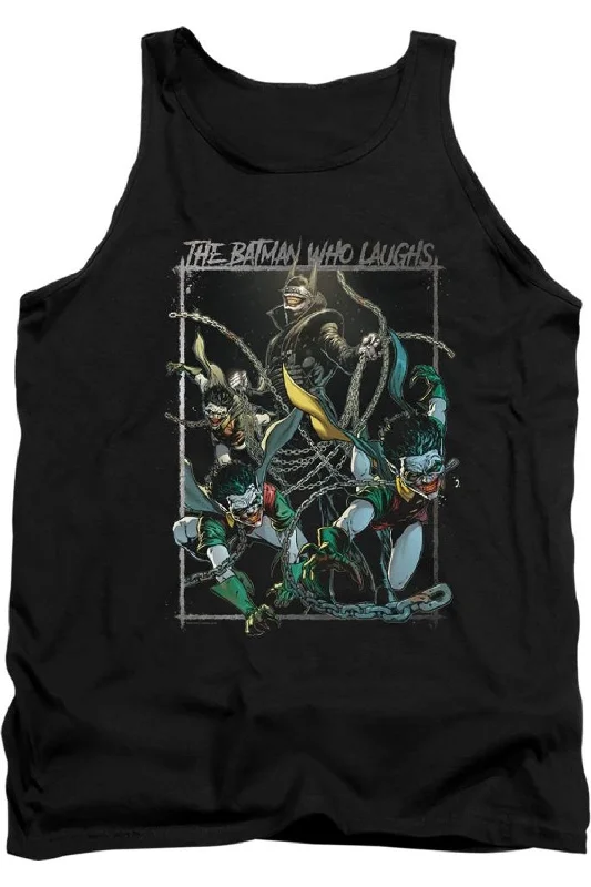 Running vestBatman Who Laughs Adult Tank Top