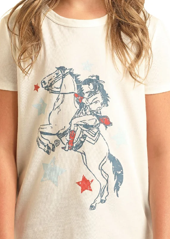 Girls Americana Cowgirl Graphic TeeEmbellished T-Shirts