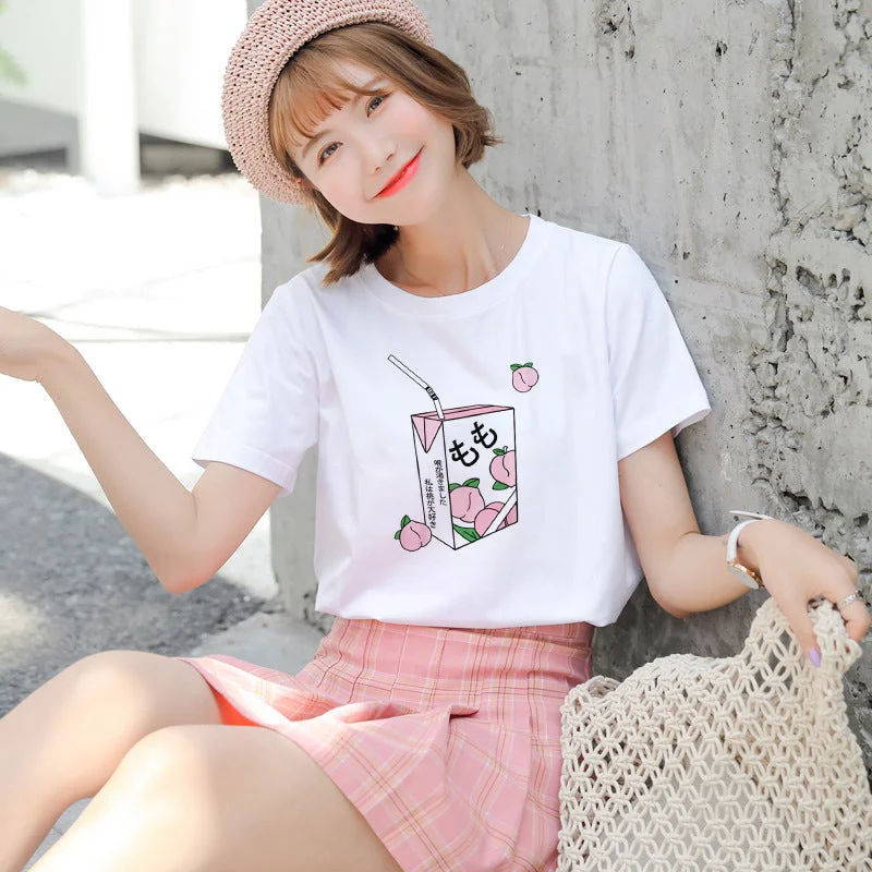 Peachy Milk Box TeeRelaxed Fit T-Shirts