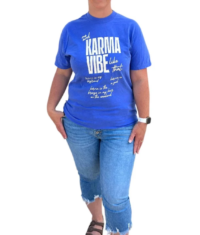 Karma Tee In BlueFishing T-Shirts