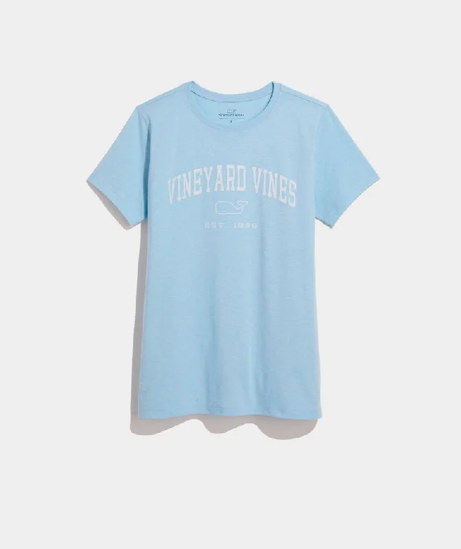 Vineyard Vines Women's Heritage vineyard vines Dunes Tee - Cape Blue HeatherZippered T-Shirts